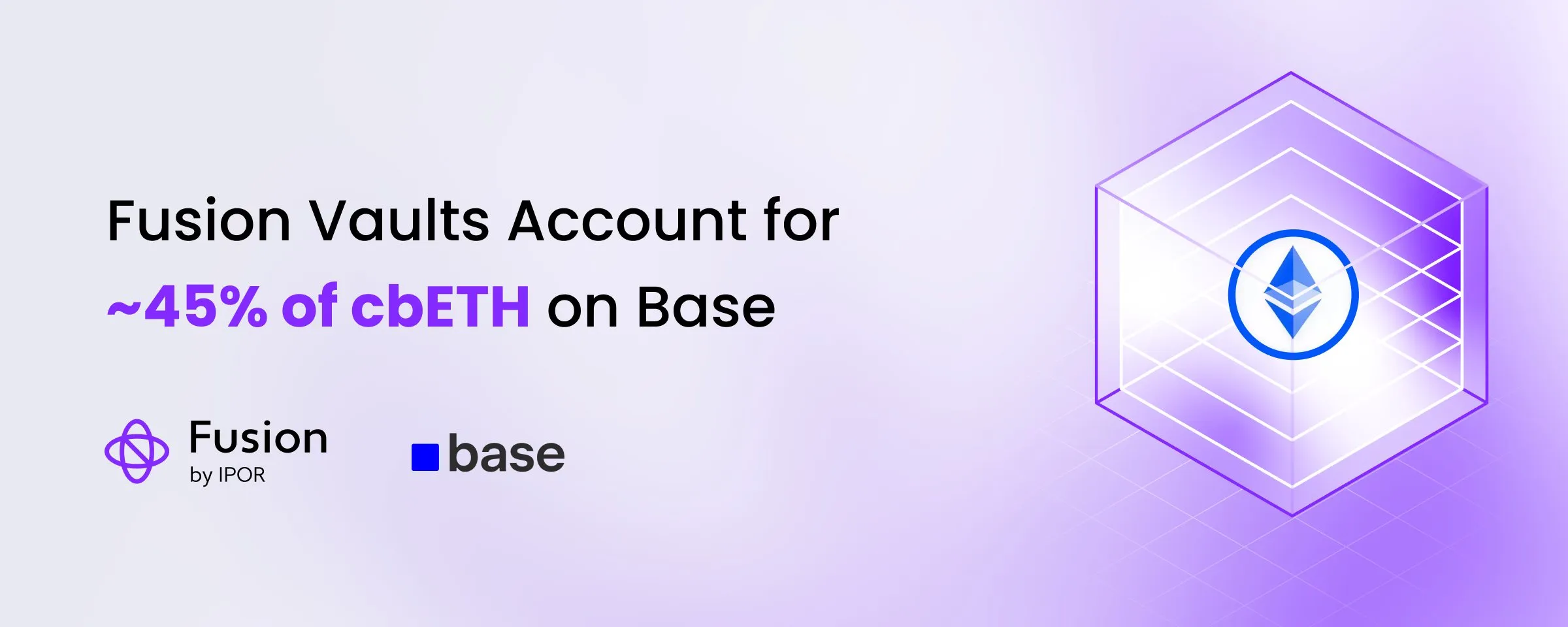 Fusion Vaults Now Account for ~45% of cbETH on Base